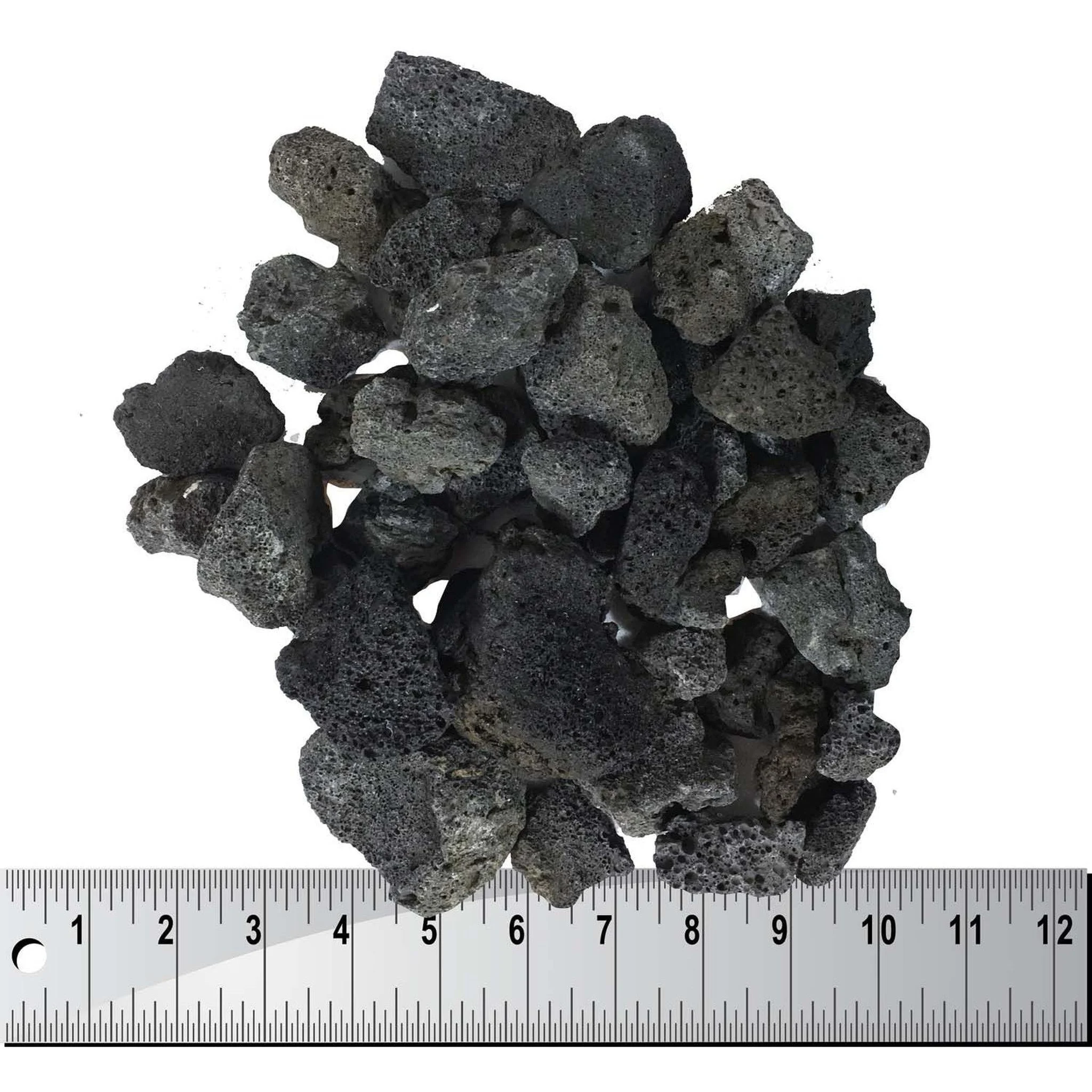 Dagan Industries 1" to 2" Black Lava Rock (10 lbs)