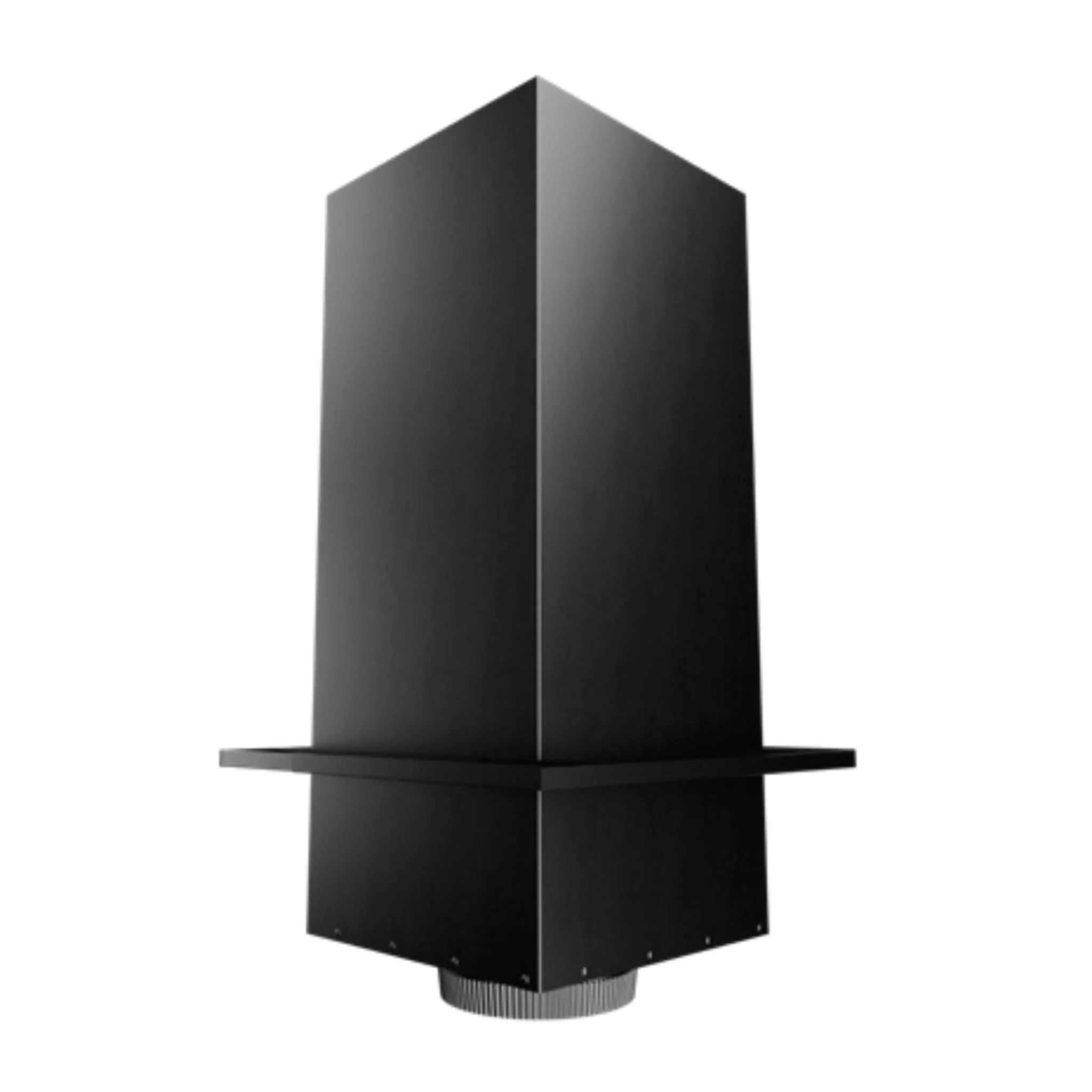 DuraVent DuraTech 6" x 24" Black Reduced Clearance Square Ceiling Support Box