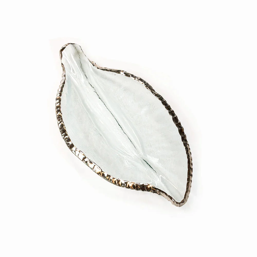 Annieglass Edgey Leaf Bowl