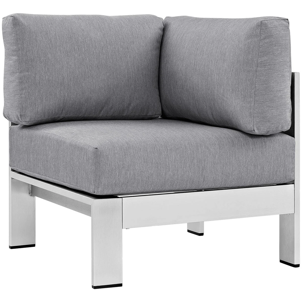 Modway Shore Outdoor Patio Aluminum Corner Sofa