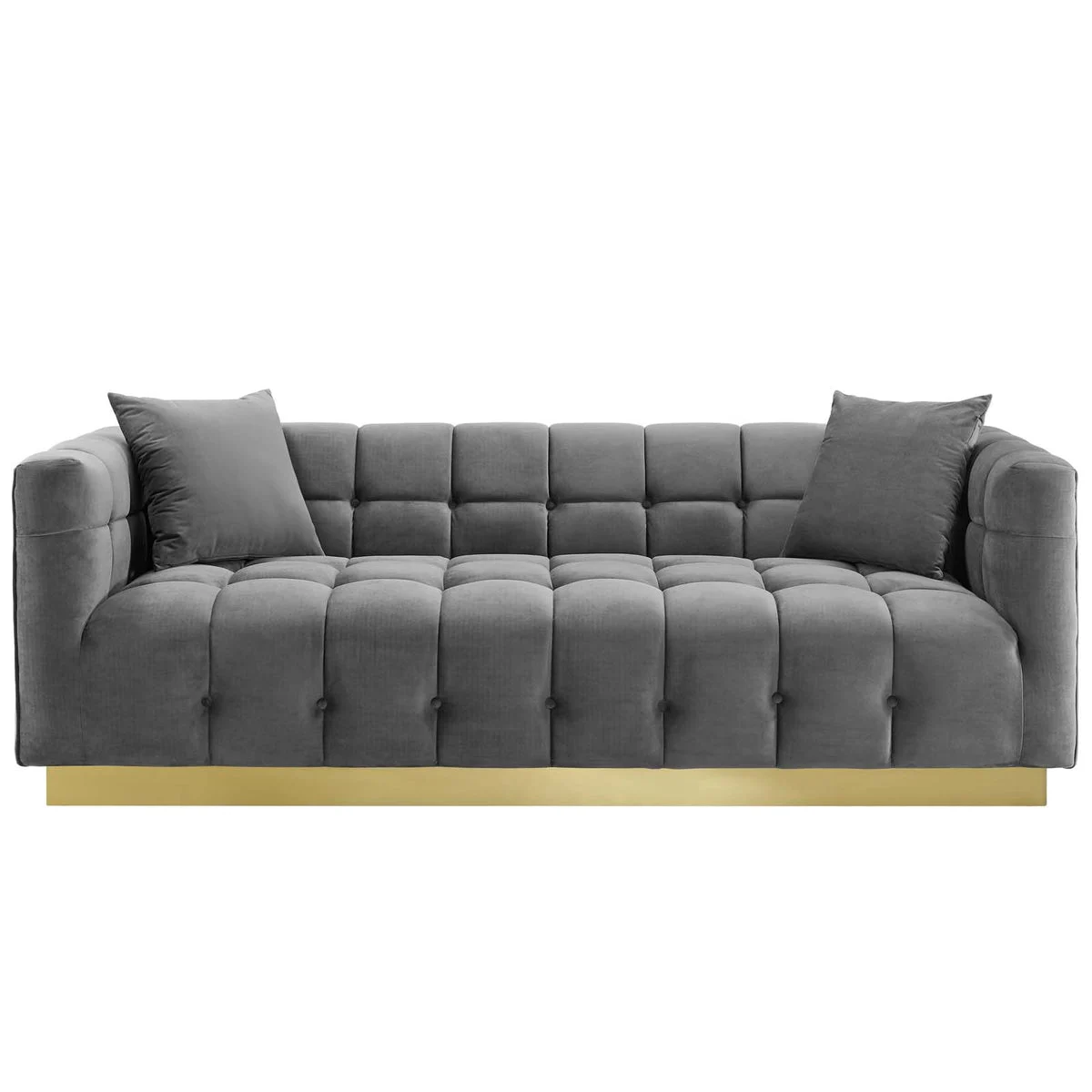 Modway Vivacious Biscuit Tufted Performance Velvet Sofa