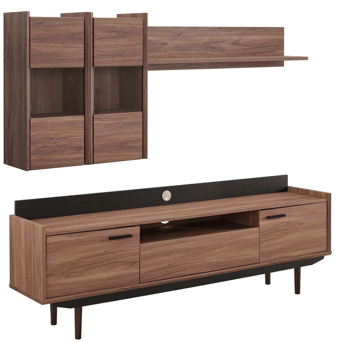 Modway Visionary 2 Piece Entertainment Center