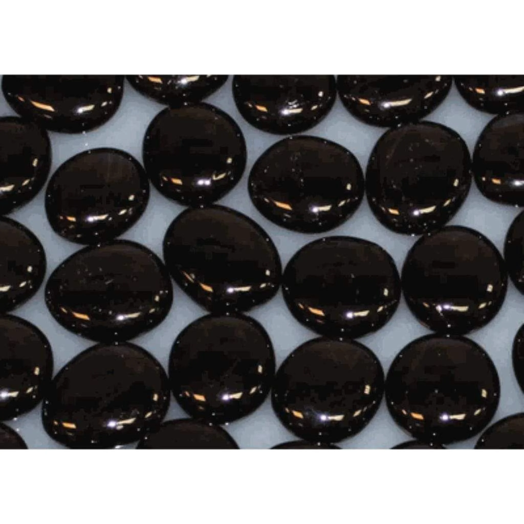 Empire 1" Onyx Solid Reflective Decorative Glass Drops (1 Sq. Ft.)