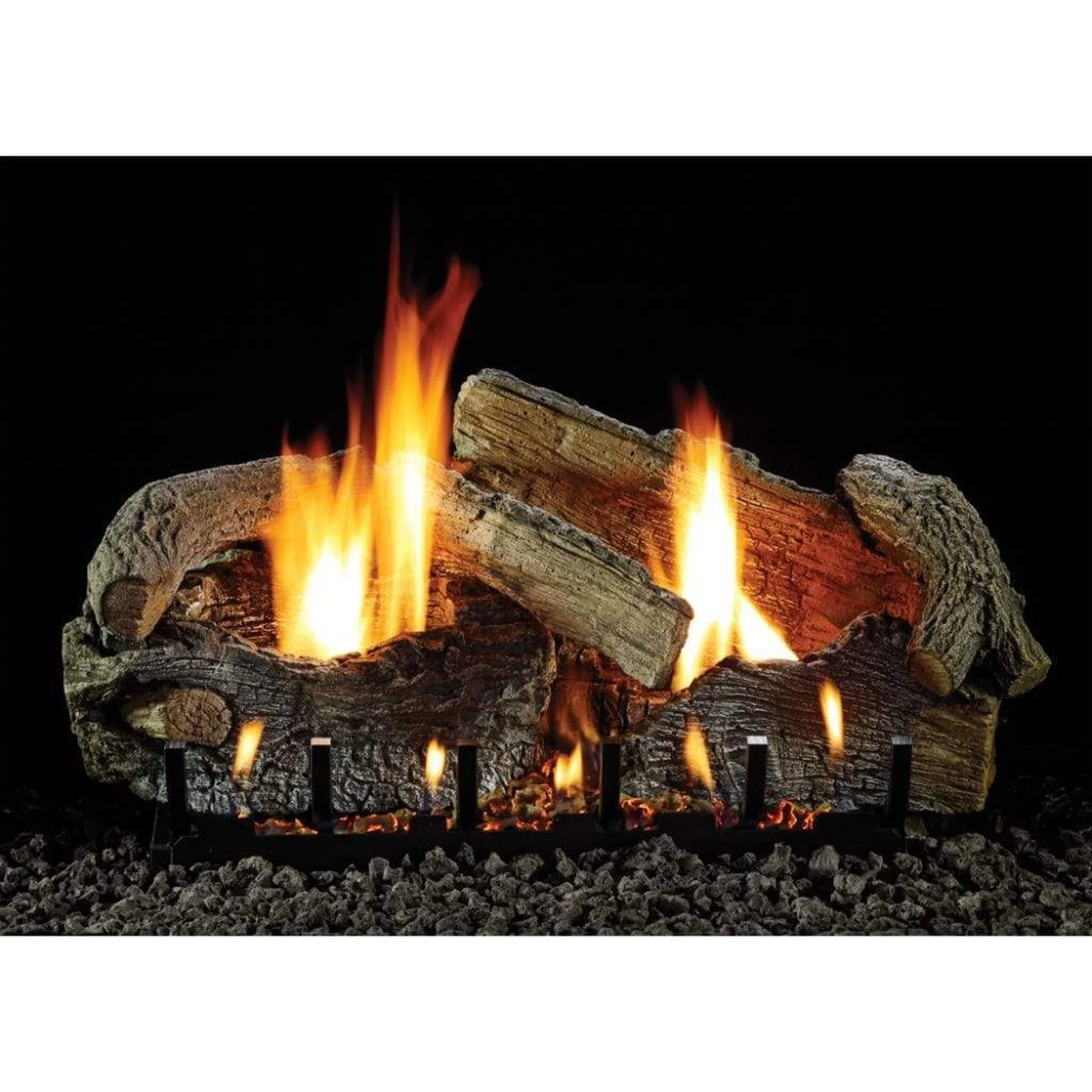 Empire 18" Stacked Aged Oak Refractory Vented/Vent-Free Log Set
