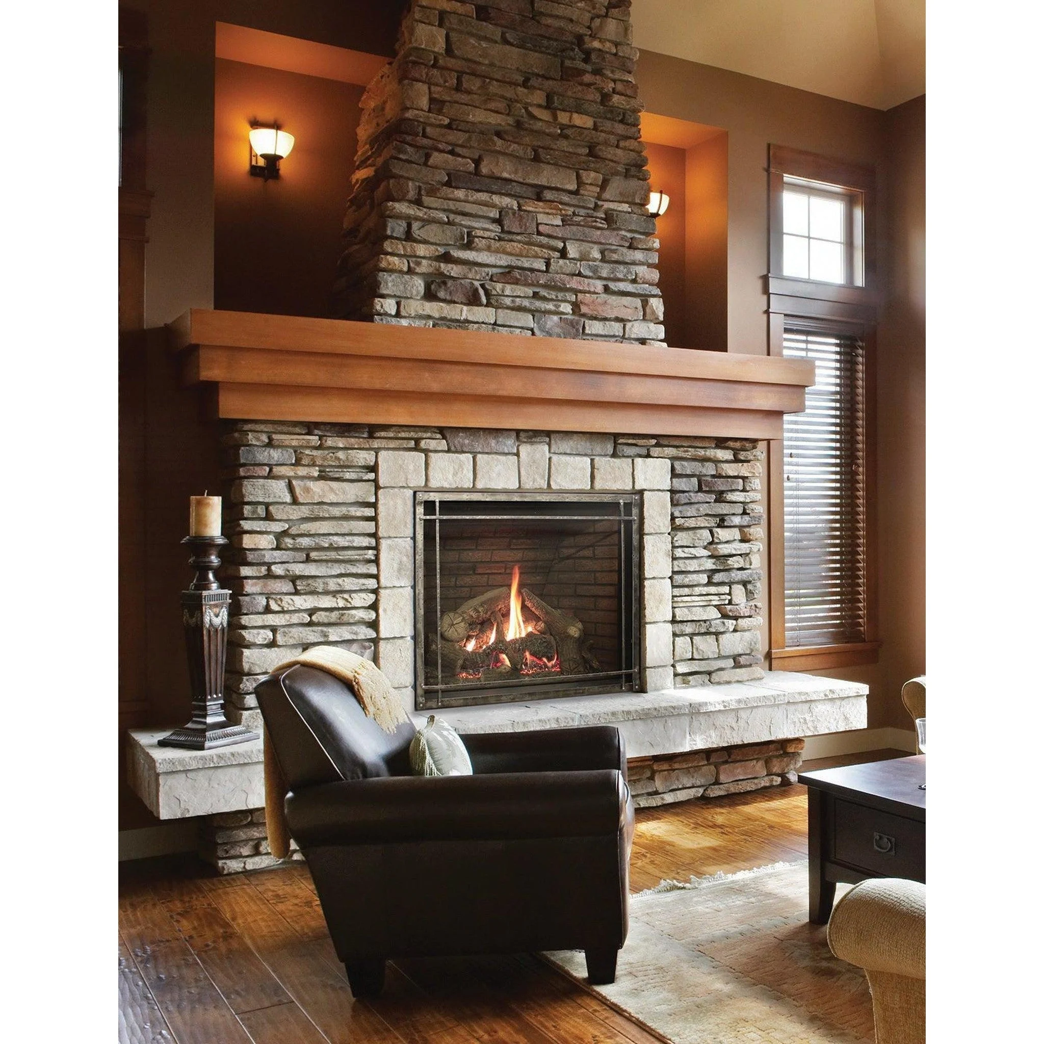 Empire Rushmore 50" TruFlame Clean Face, Natural Gas Direct Vent Fireplace