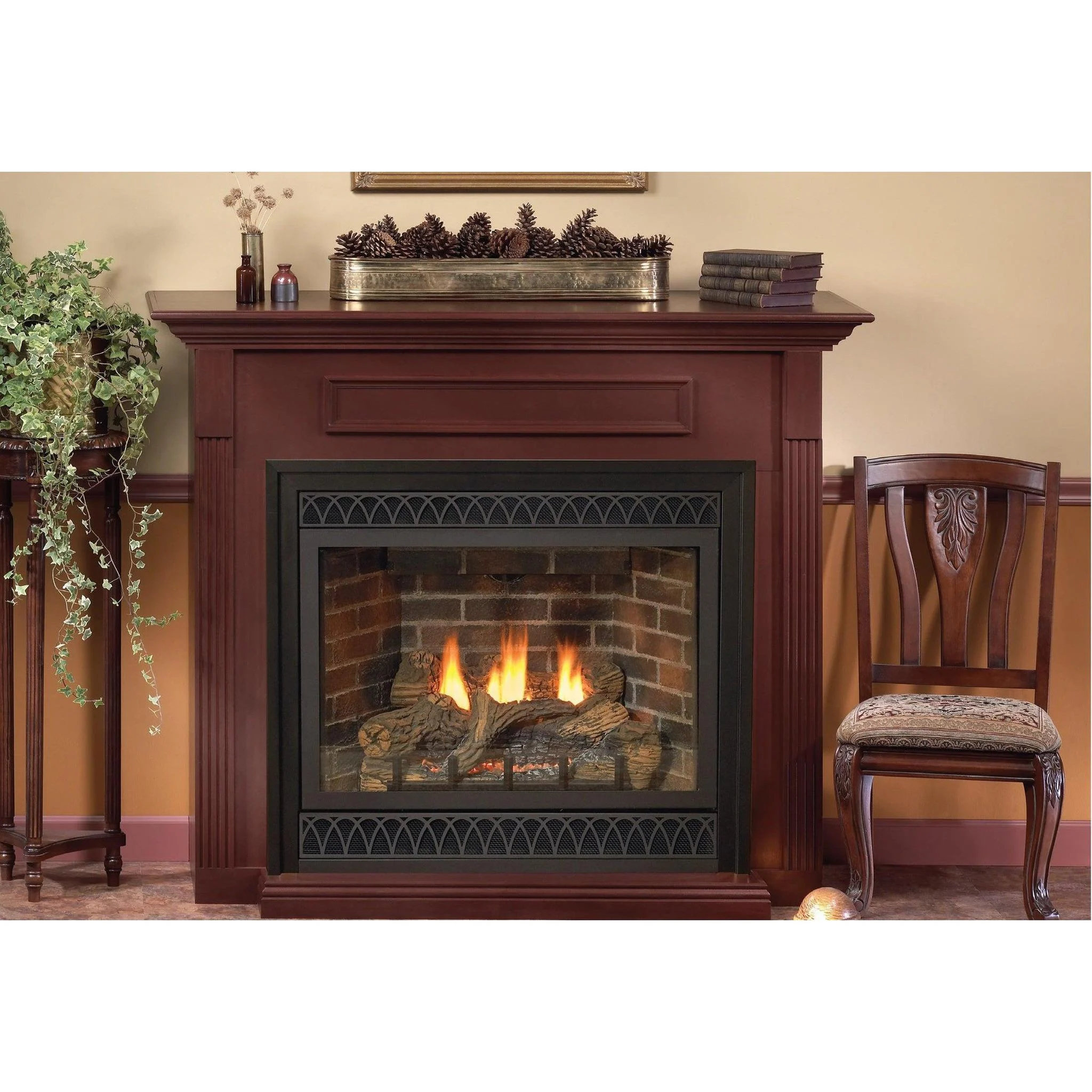 Empire Tahoe 36" Millivolt Control With On/Off Switch, Natural Gas Direct Vent Deluxe Fireplace