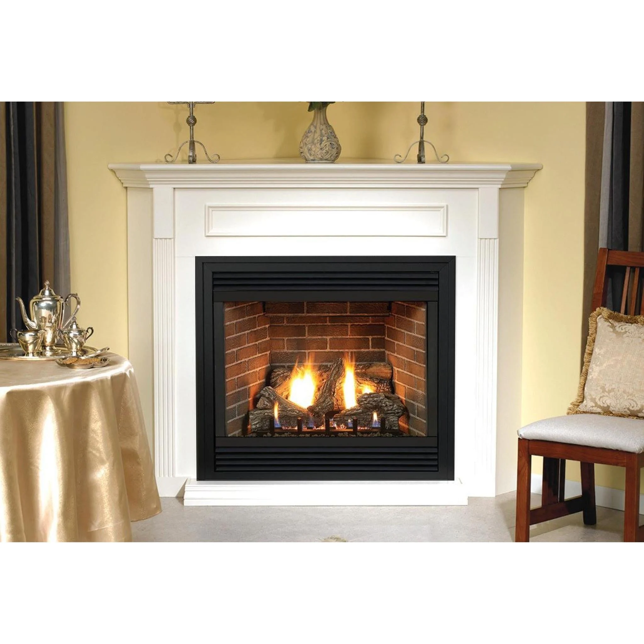 Empire Tahoe 36" Millivolt Control With On/Off Switch, Natural Gas Direct Vent Premium Fireplace