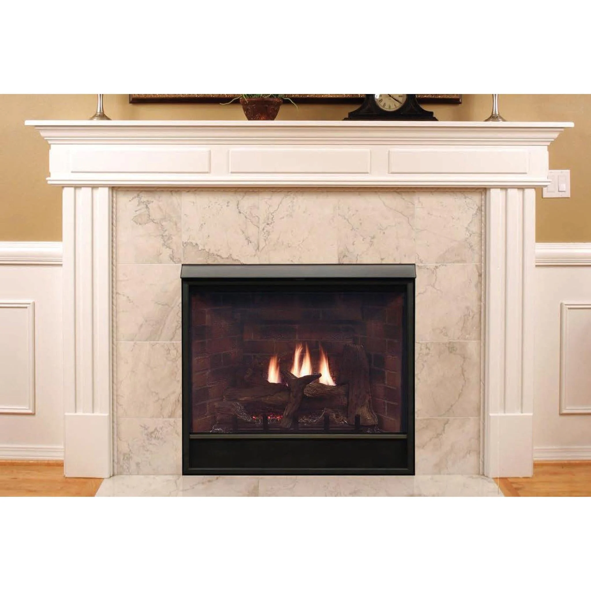 Empire Tahoe Clean Face 32" Intermittent Pilot Control With On/Off Switch, Natural Gas Direct Vent Deluxe Fireplace