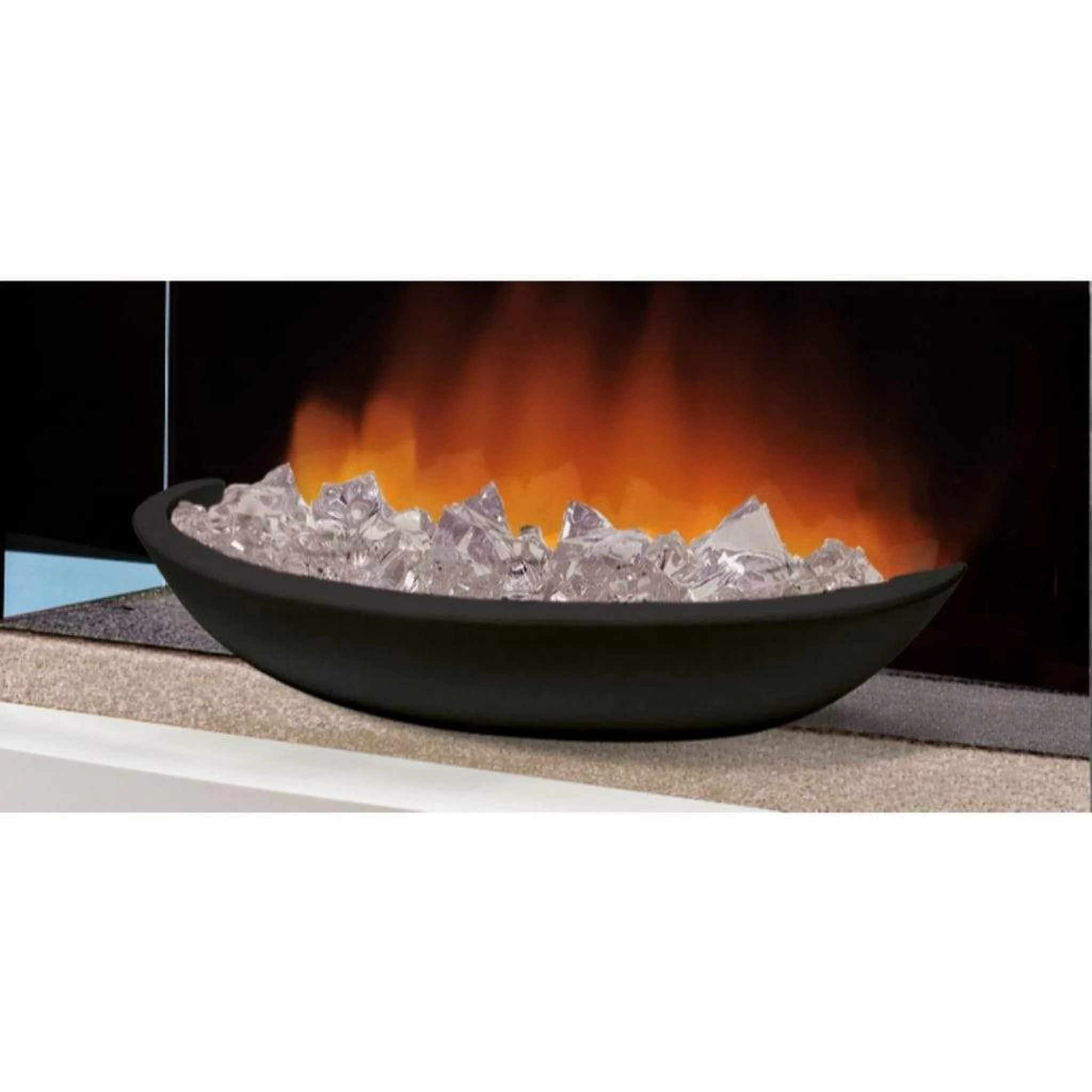 Evolution Fires Fire Pit Black Bowl & 2lbs of Crystals
