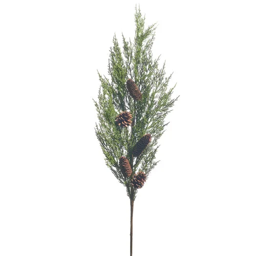 42" Cedar with Pinecone Branch