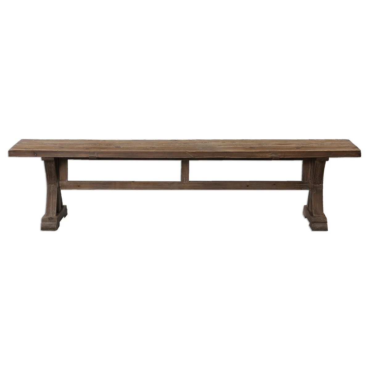 Uttermost  24558 Stratford Salvaged  Gray Wash Wood Bench