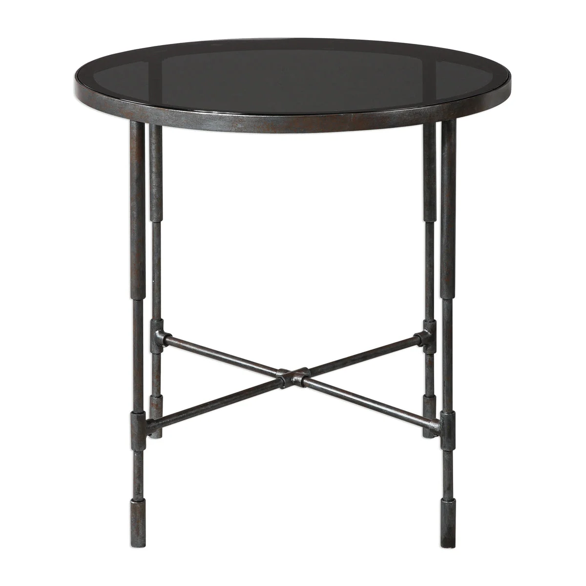 Uttermost 24783 Vande Aged Steel Accent Table