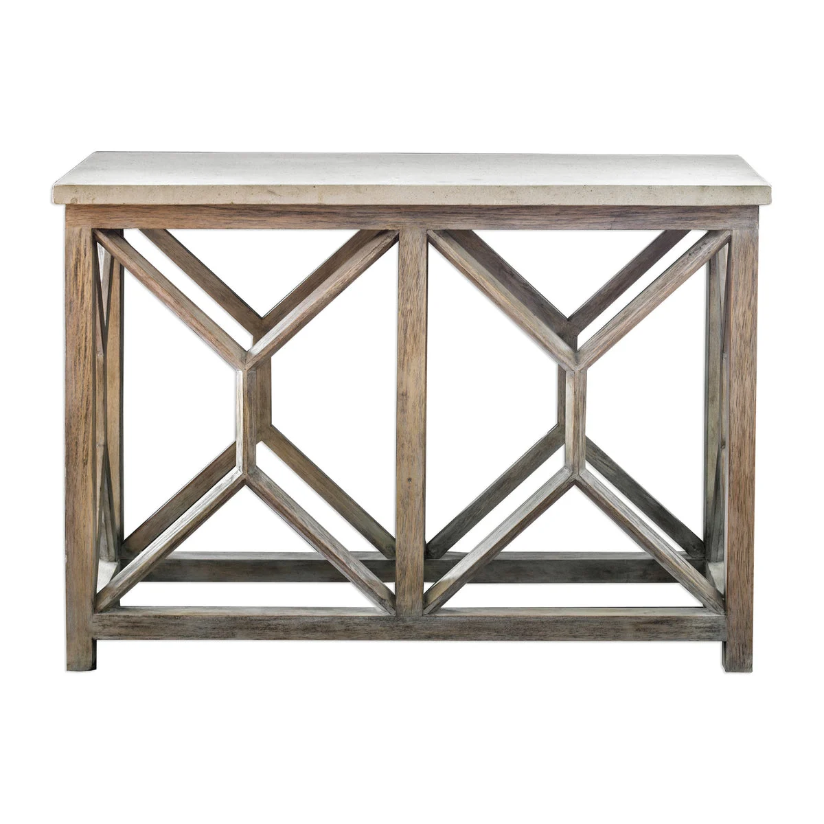 Uttermost 25811 Catali Ivory Stone Console Table