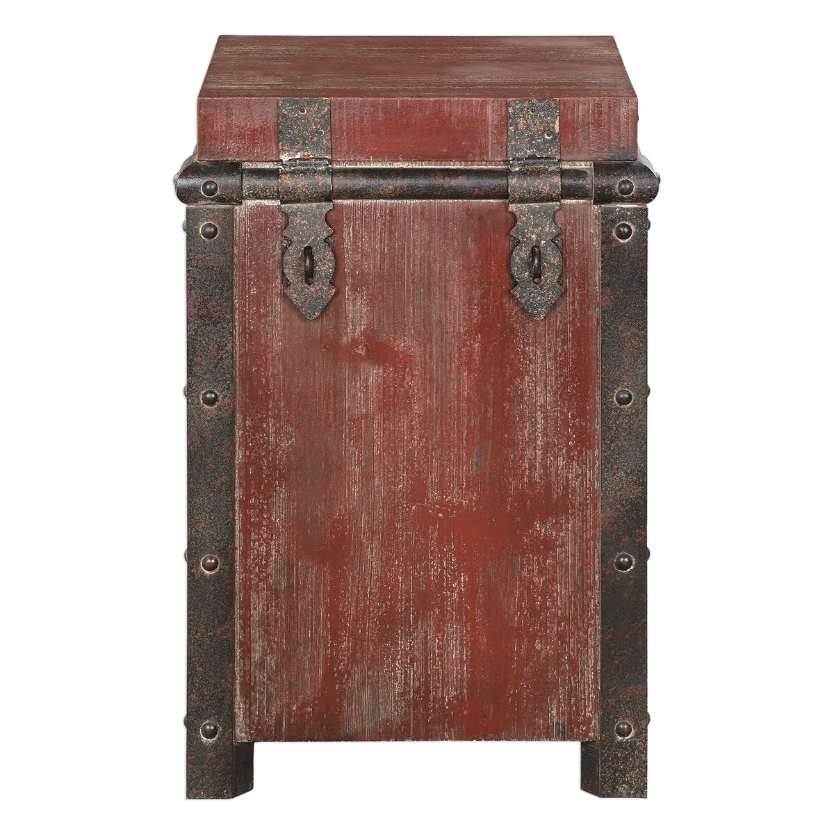 Uttermost 24815 Isaac Wine Red Accent Table