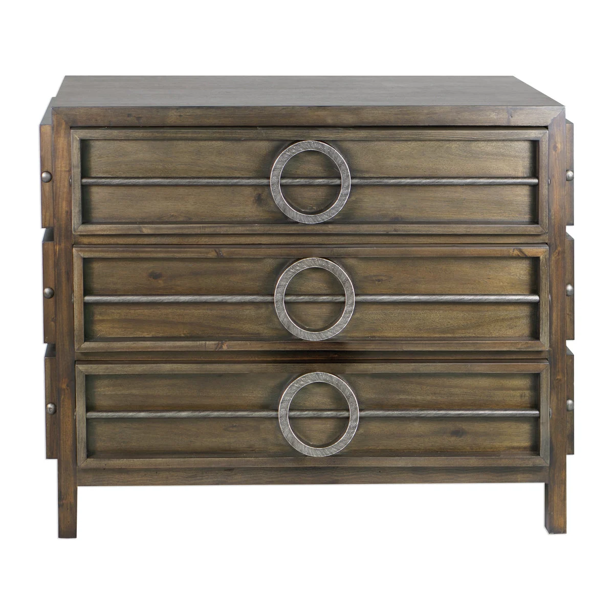 Uttermost 25306 Riley Weather Walnut Accent Chest