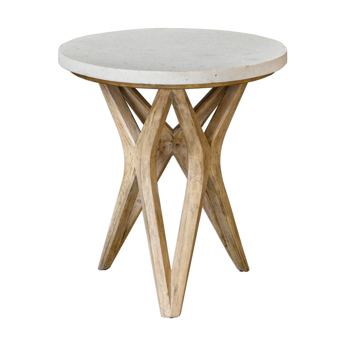Uttermost 25437 Marnie Limestone Accent Table