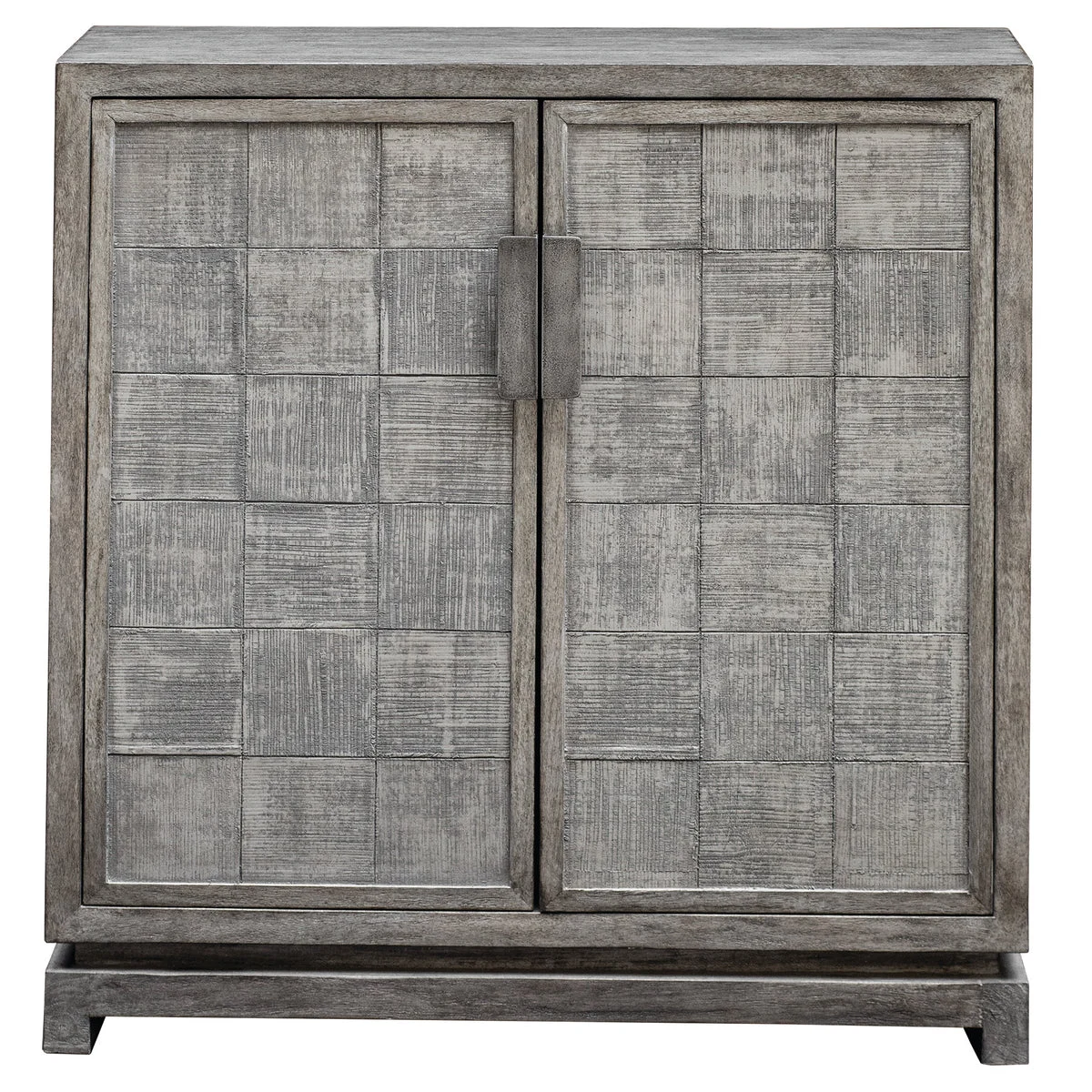 Uttermost 25444 Hamadi Distressed Gray 2 Door Cabinet