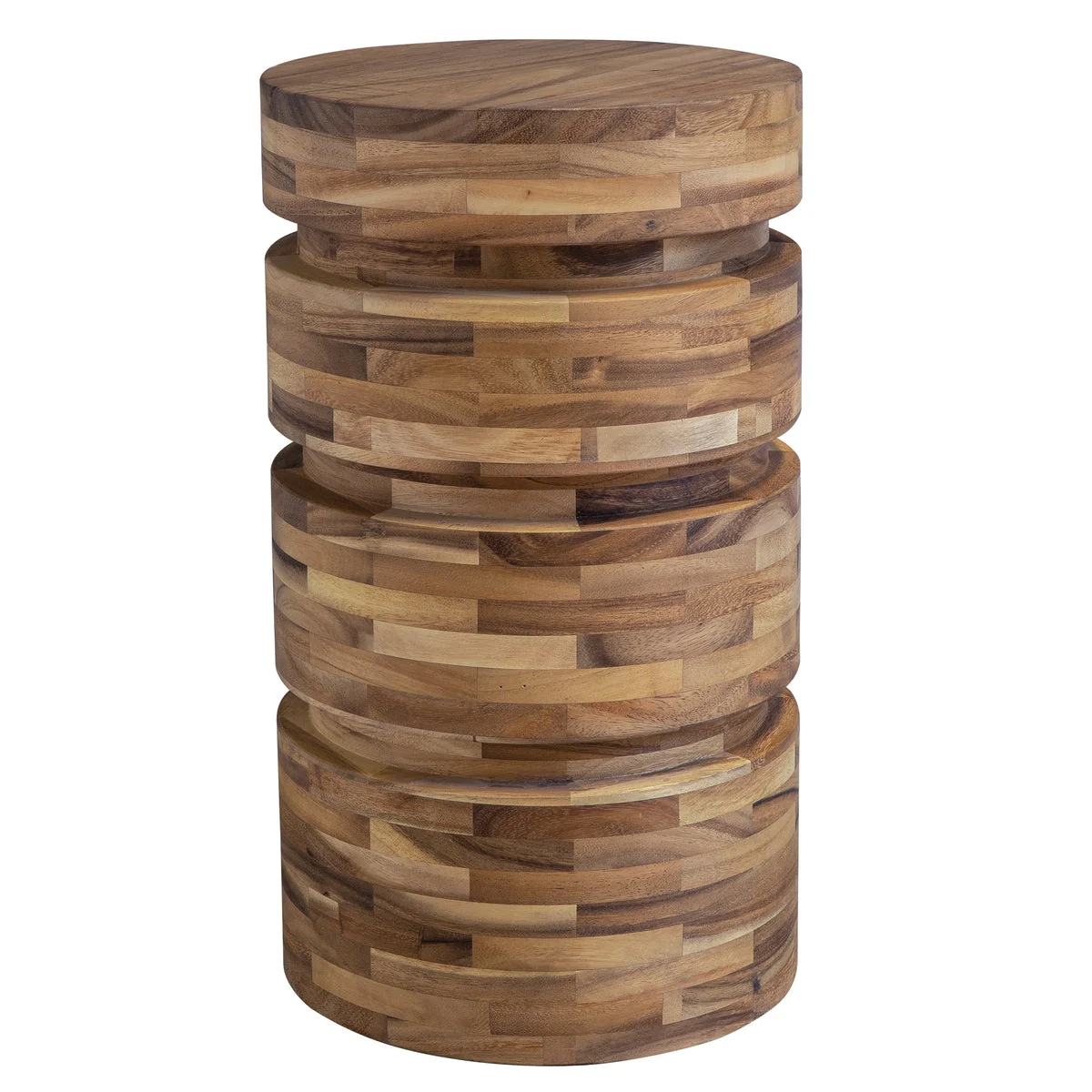 Uttermost Boone Small Wooden Side Table – 21" Tall Drink Table for Living Room