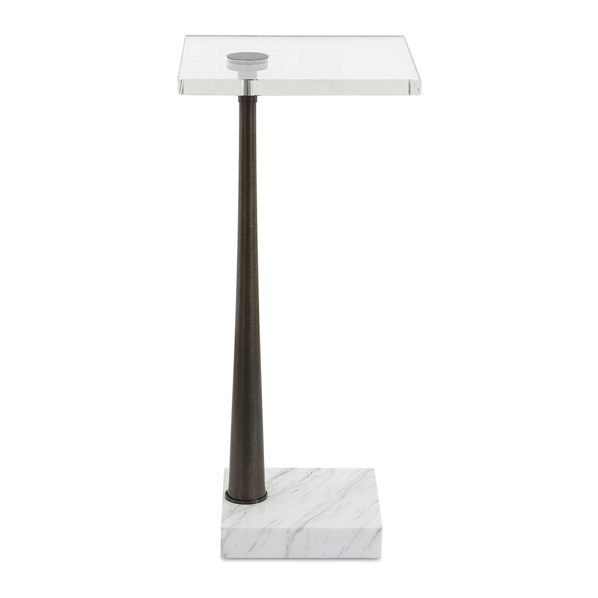 Pelton Marble Glass Drink Table