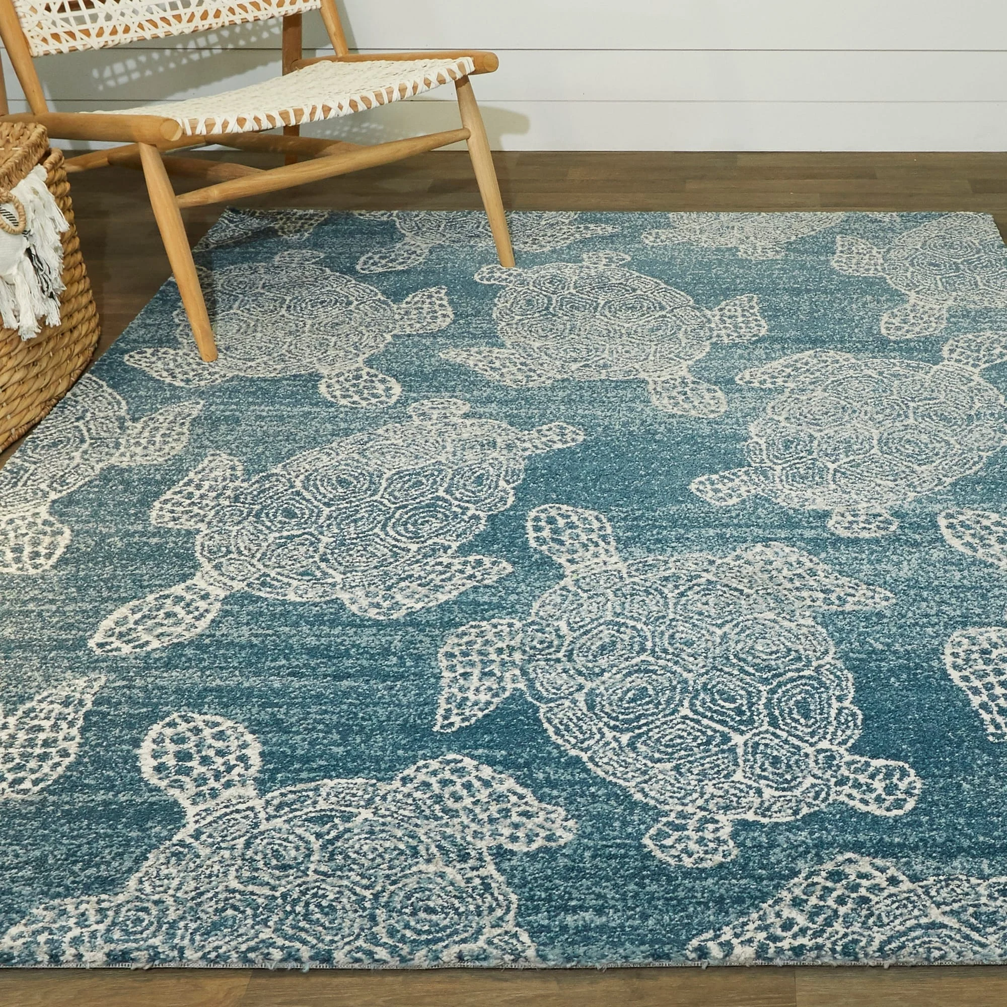 Folse Coastal Turtle Area Rug