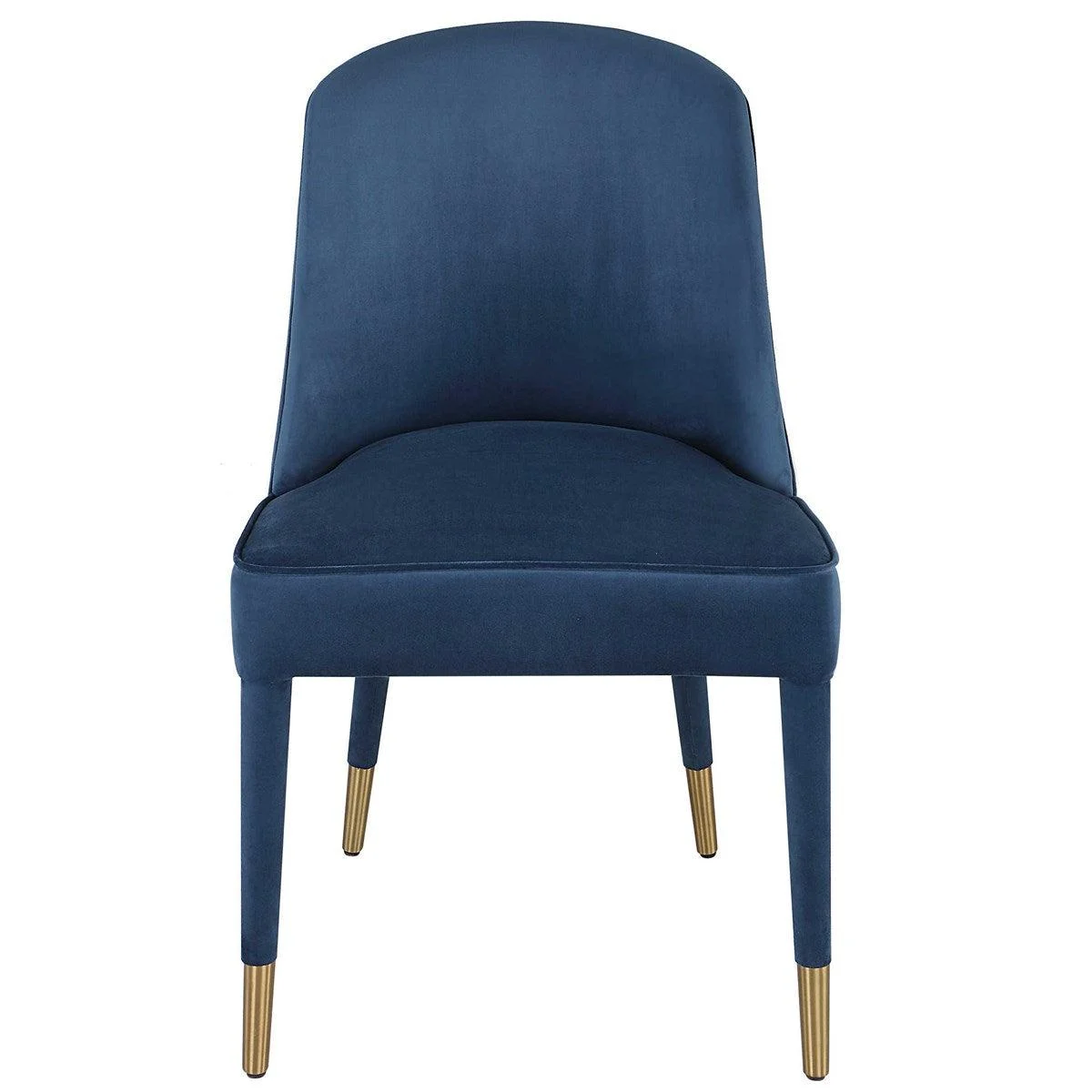 Brie Armless Chair // Sapphire // Set of 2