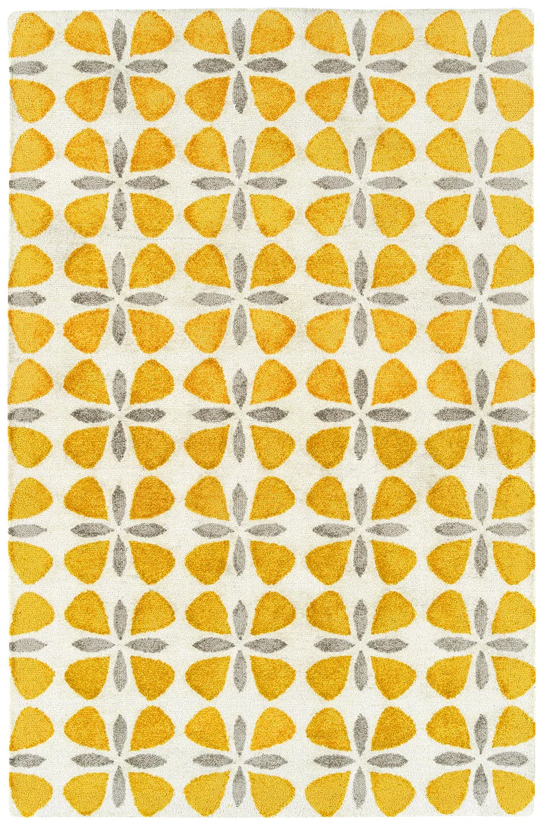 Kaleen Rugs Peranakan Tile Collection HPT03-05 Gold Area Rug