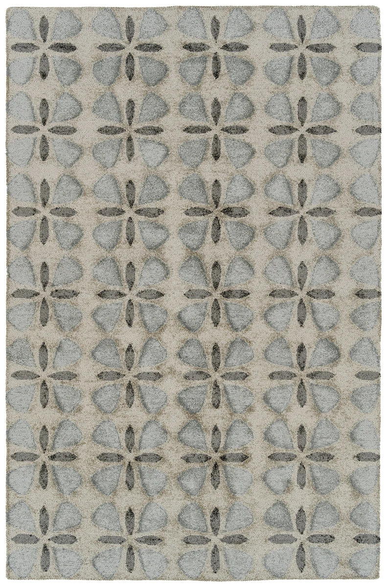 Kaleen Rugs Peranakan Tile Collection HPT03-75 Grey Area Rug