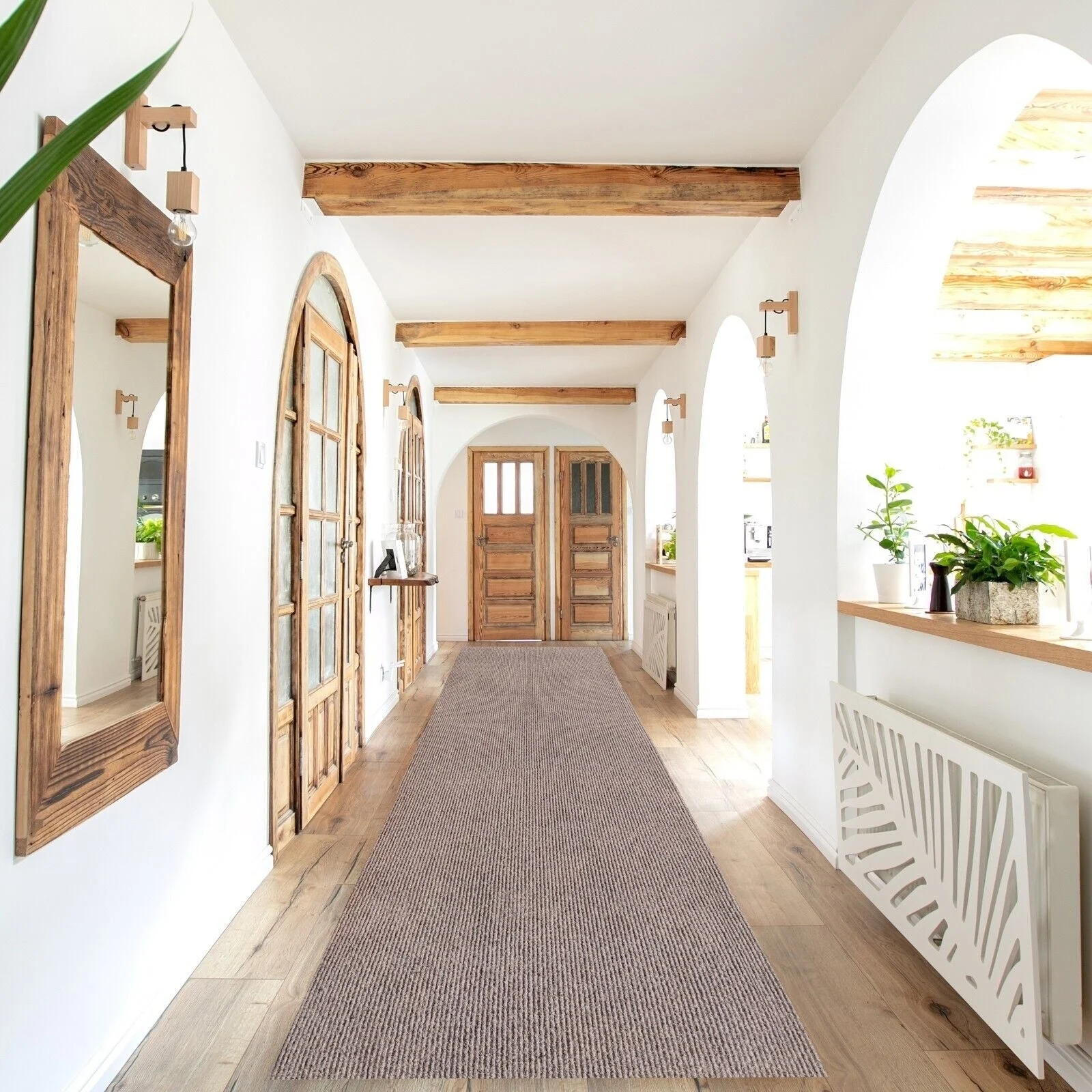 High-Quality Indoor/Outdoor Custom Size Carpet Runner Rug with Non-Slip PVC Backing 36'' wide x your choice of lenght