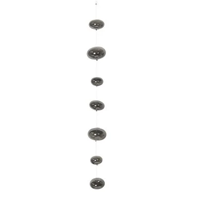 28" Glass Ball Strands // Grey Luster