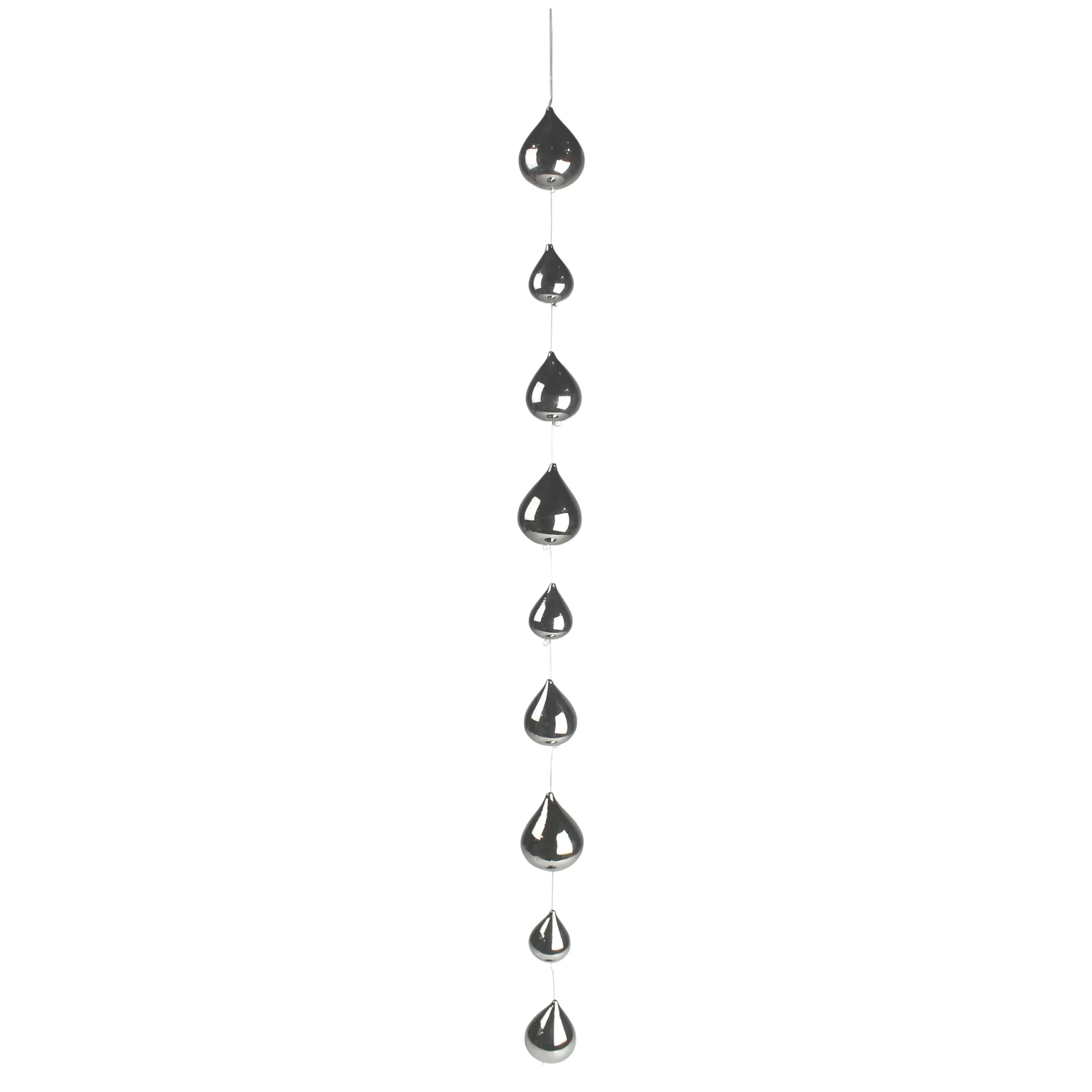 36" Strand of Glass Bulbs // Silver