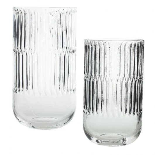 Serena Faceted Glass Vase