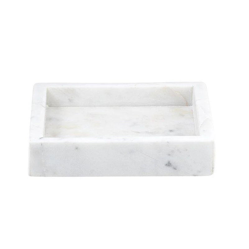 White Square Marble Tray