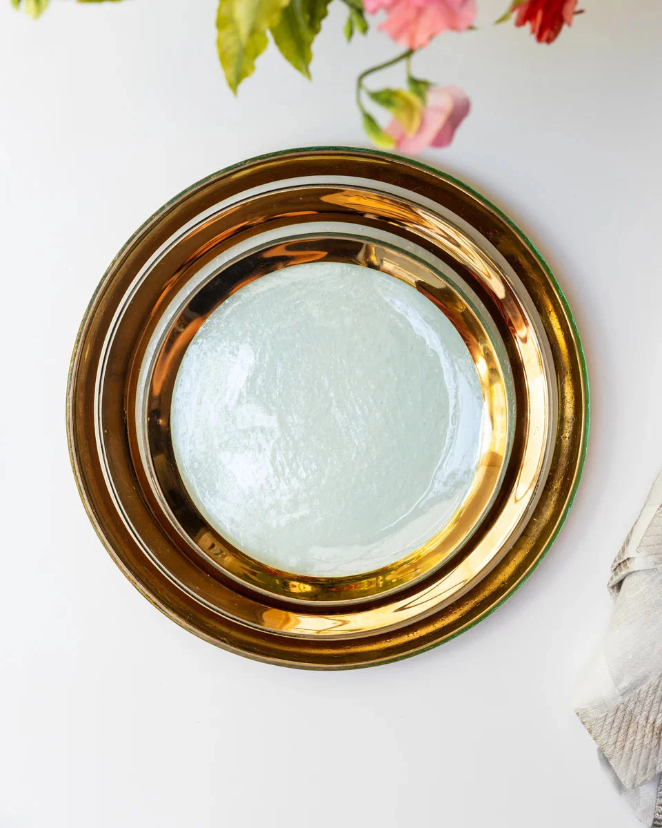 Annieglass Roman Antique Dinner Plate