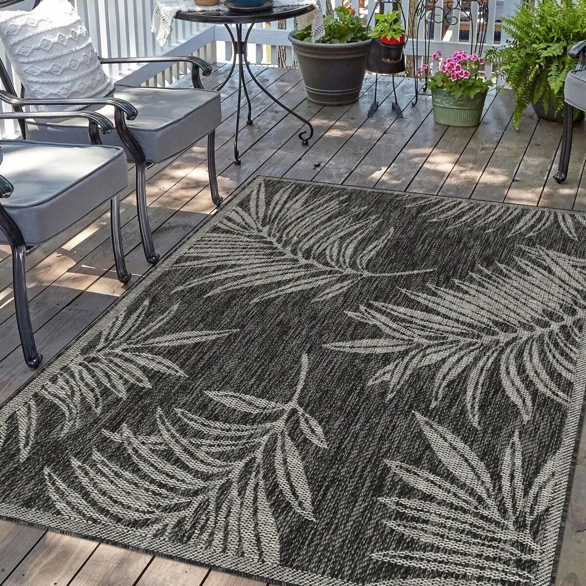 Indoor/Outdoor Area Rug/ Runner/ Doormat -Machine Washable, Weather and UV Resistant-Waterproof-Liana