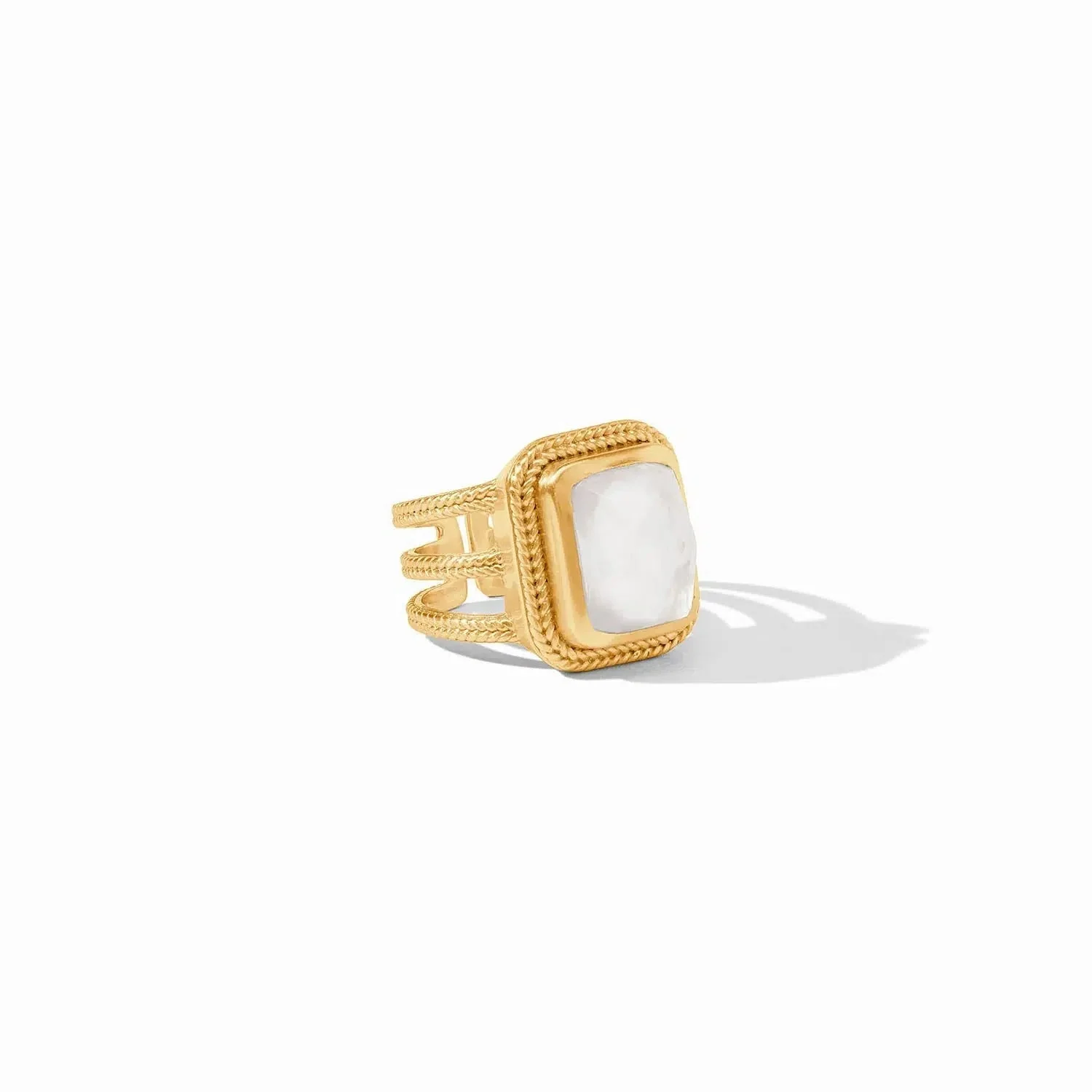 Cheval Statement Ring // Iridescent Emerald Clear