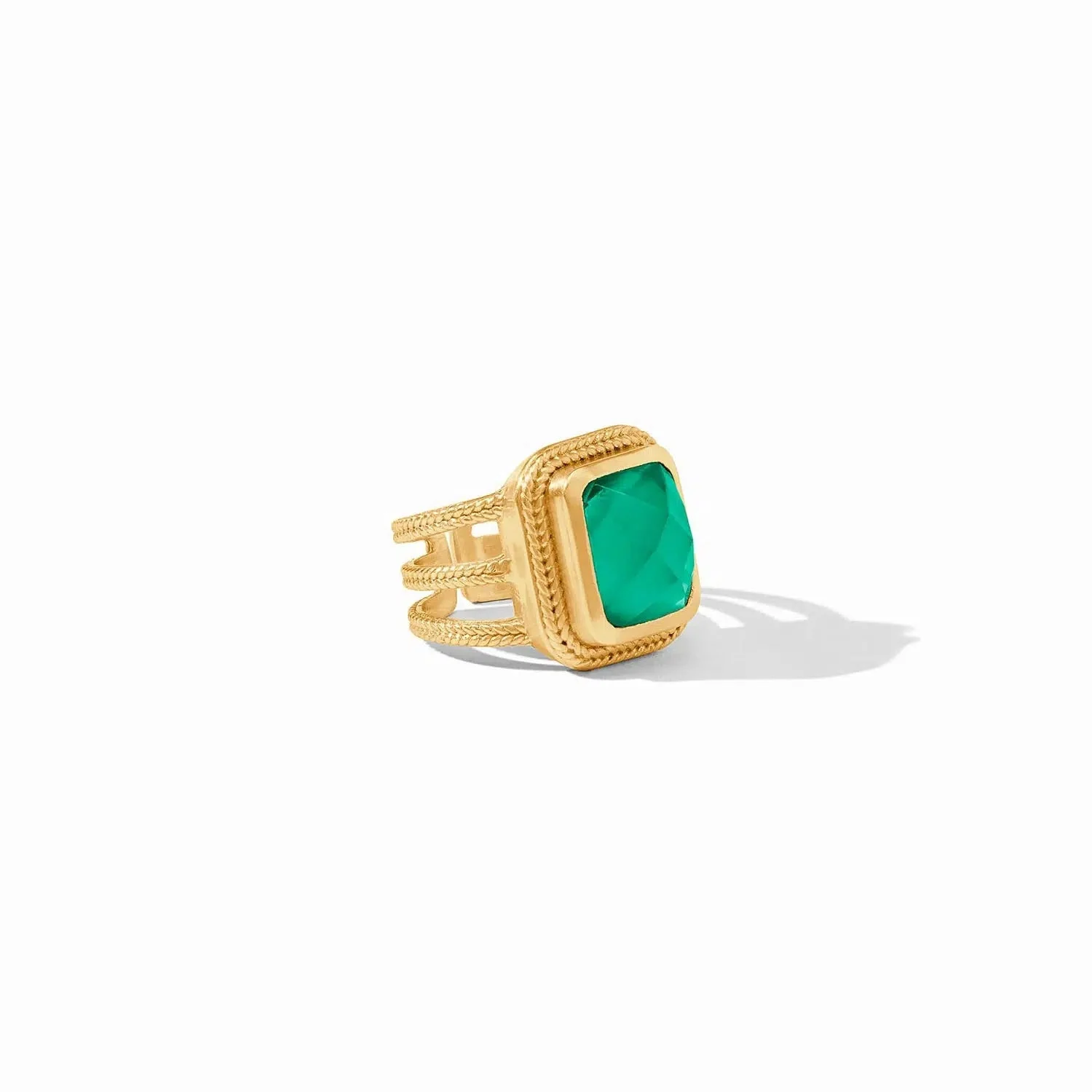 Cheval Statement Ring // Iridescent Emerald Green