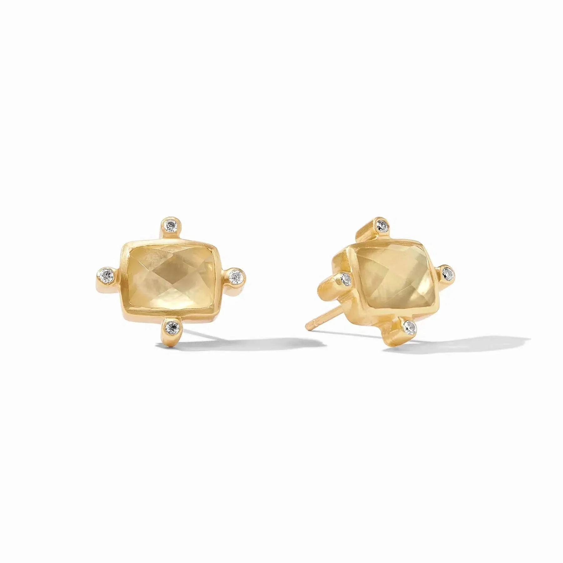 Clara Stud Earrings // Iridescent Champagne