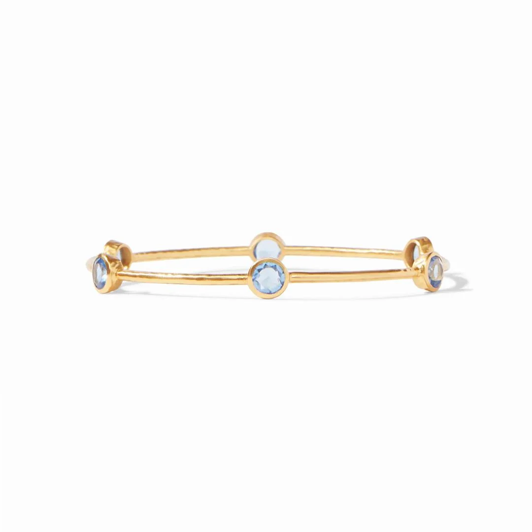 Milano Luxe Bangle // Chalcedony Blue