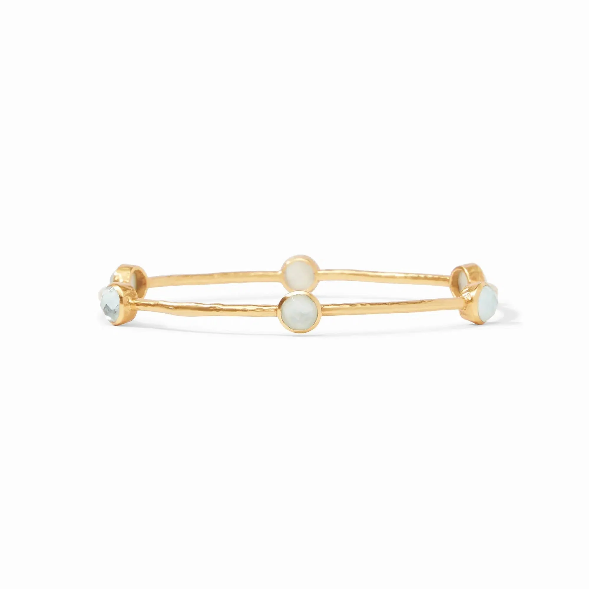 Milano Luxe Bangle // Iridescent Aquamarine Blue