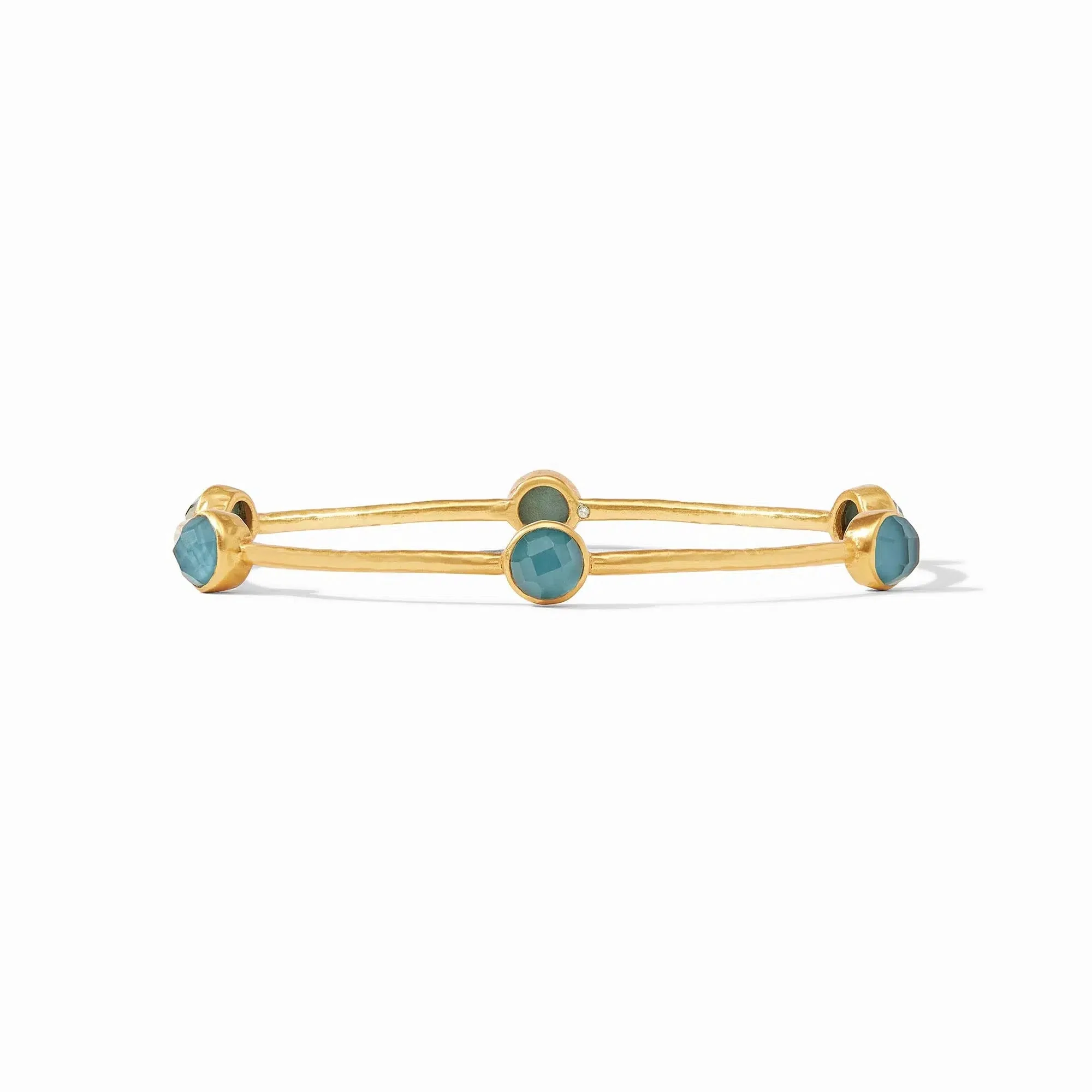 Milano Luxe Bangle // Iridescent Peacock Blue