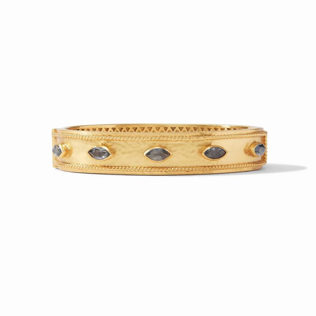 Monaco Charcoal Blue Hinge Bangle