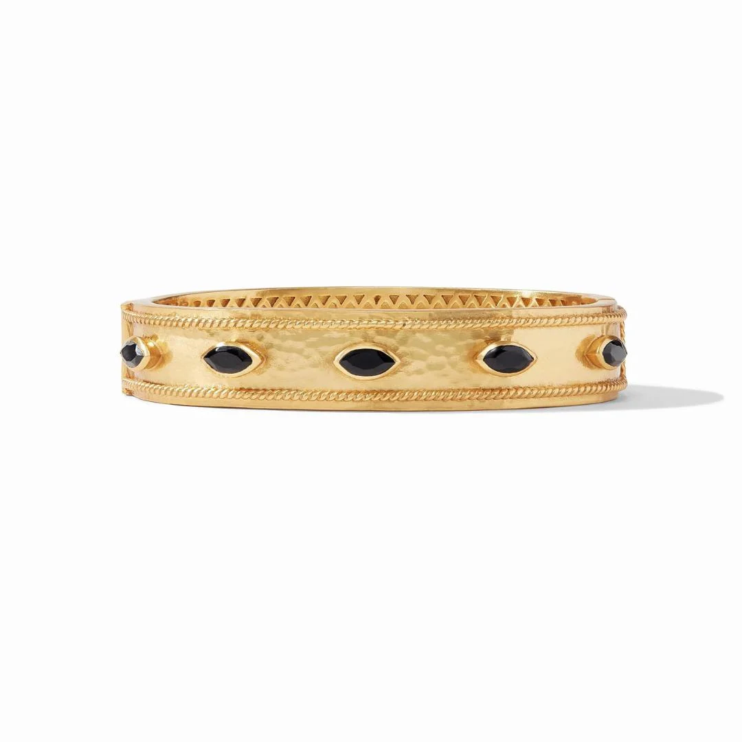 Monaco Obsidian Black Hinge Bangle