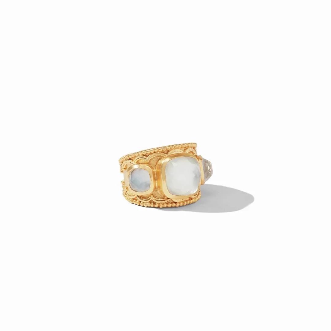 Trieste Statement Ring // Iridescent Clear Crystal