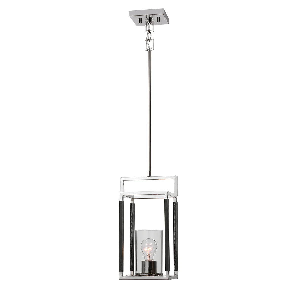 Uttermost 21510 Newburgh 1 Light Nickel Mini Pendant