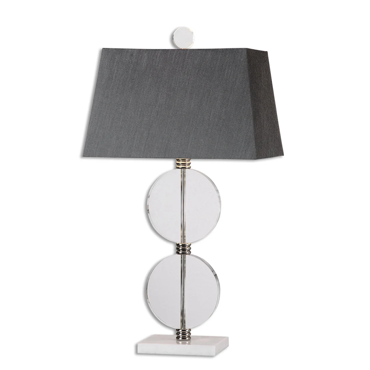 Uttermost 26646 Telesino Crystal Disk Table Lamp