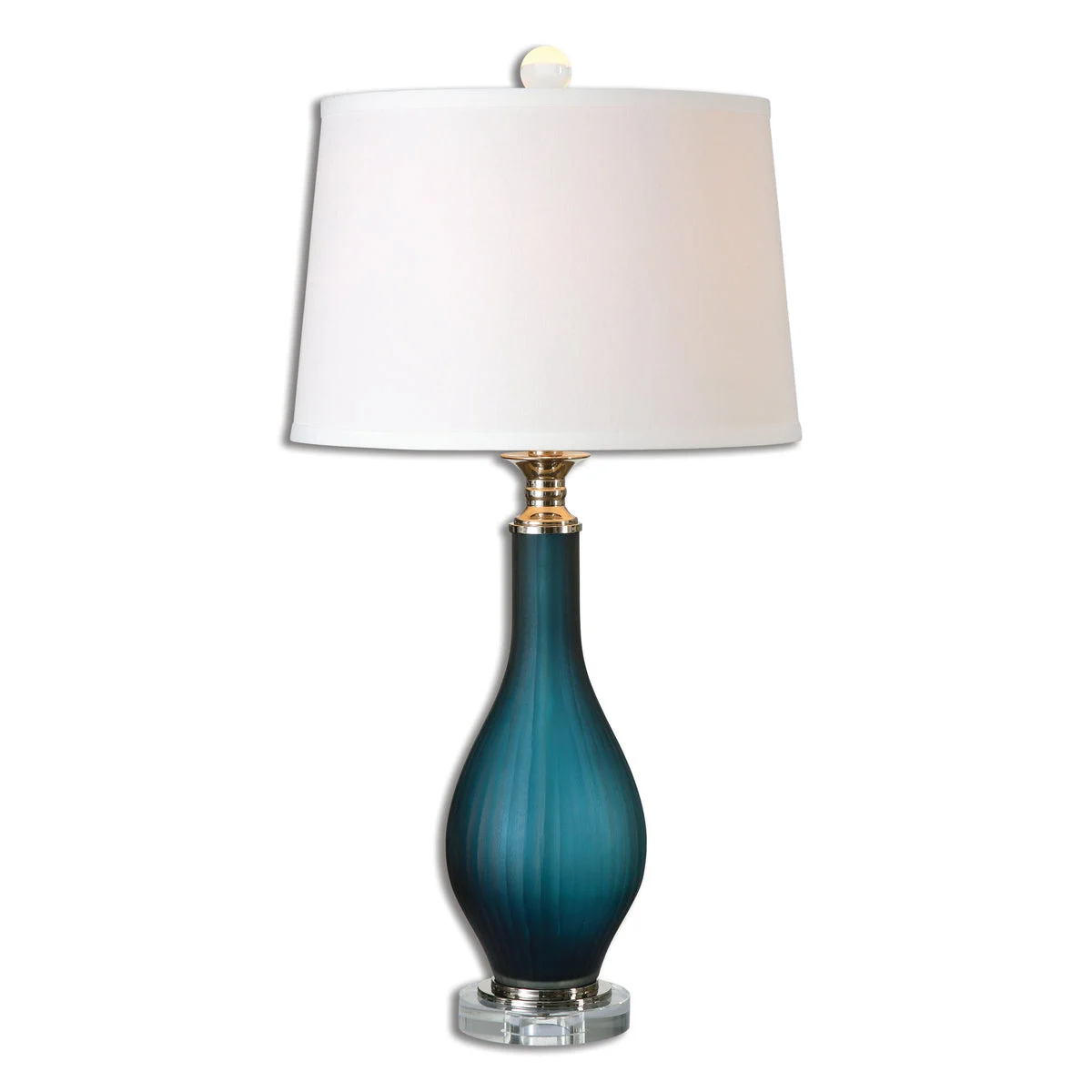 Uttermost 26902 Shavano Blue Glass Table Lamp