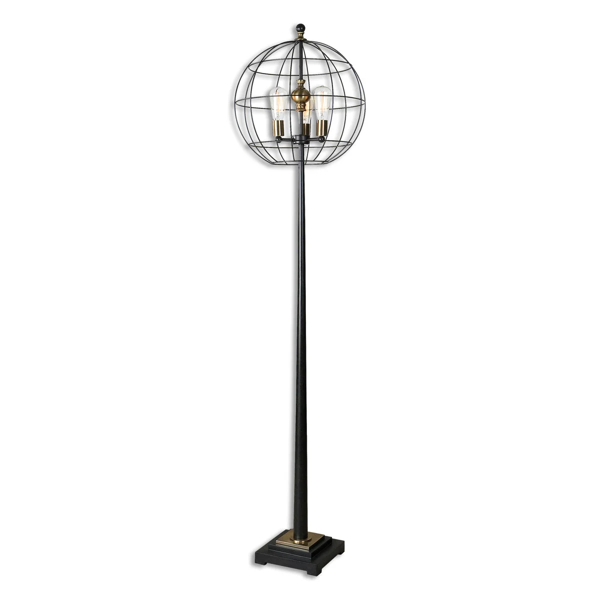 Uttermost 28628-1 Palla Round Cage Floor Lamp