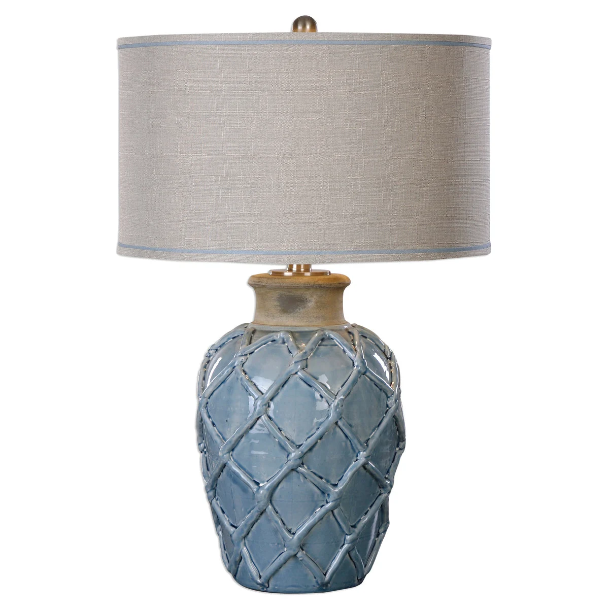 Uttermost 27139-1 Parterre Pale Blue Table Lamp