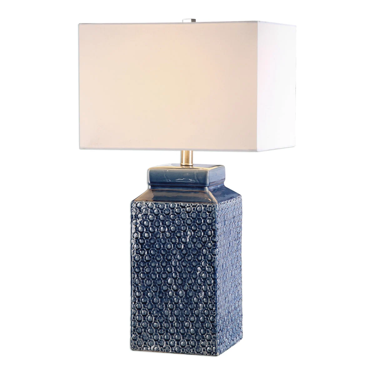 Uttermost Pero Sapphire Blue Table Lamp – Elegant Designer Accent Lighting