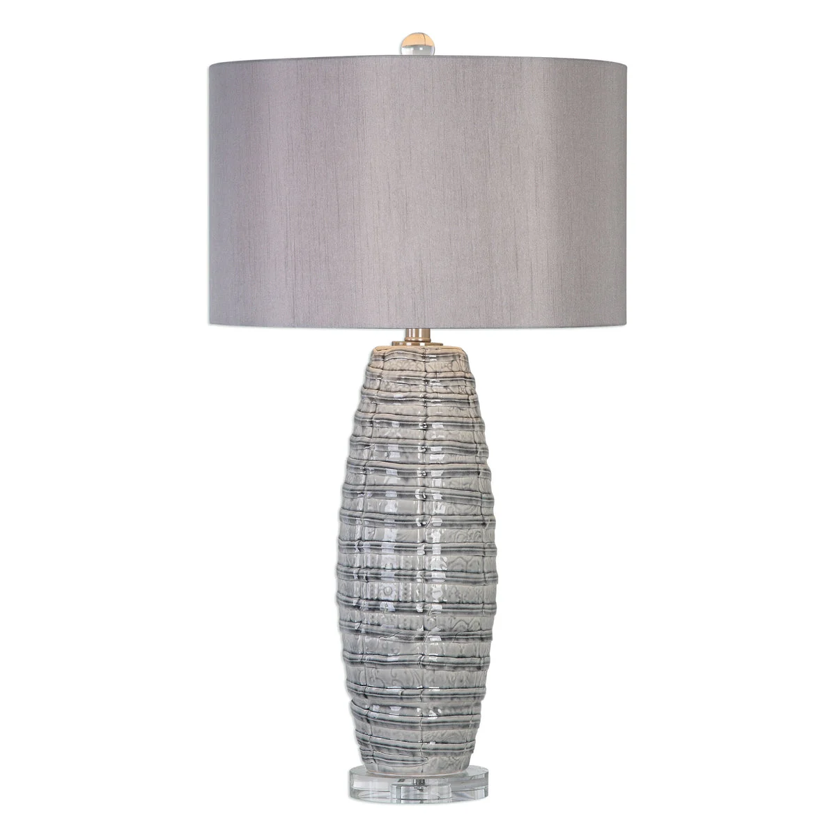 Uttermost 27230-1 Brescia Gray Ceramic Lamp